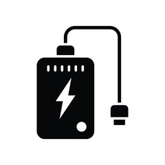 power bank icon vector design template simple and clean