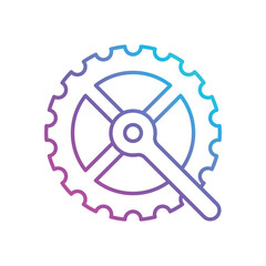 Crankset Vector icon