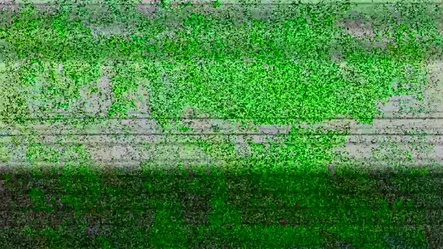 VHS flickering lines, grain pattern overlay distortion