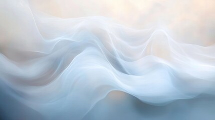 Obraz premium Ethereal Waves of Light A Serene Abstract Landscape of Flowing Lines and Soft Hues
