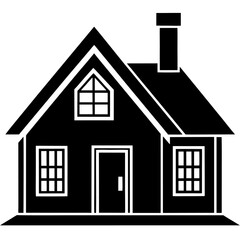 home silhouette collection and building Vector illustration design