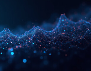 abstract  digital waves - techno background