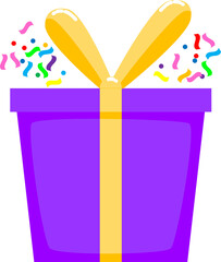 Surprise Gift Box with Pop Up Confetti