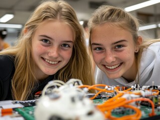 Engaging Students in Physics A Hands-On Learning Experience Featuring Students building models in a hands-on physics lesson showcasing active participation and collaborative problem-solving Explore