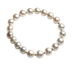 Obraz premium Elegant pearl bracelet showcasing classic beauty and timeless style, perfect for accessorizing any outfit.
