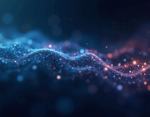 abstract  digital waves - techno background