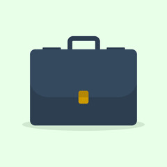 Office work bag flat design illustration