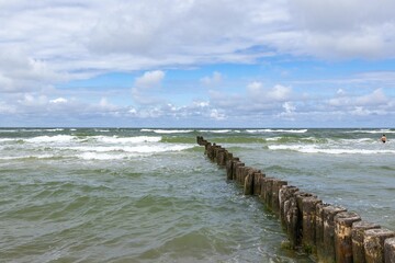  Baltic Sea coast in the  Curonian Spit, Lithuania - 20.07.2024