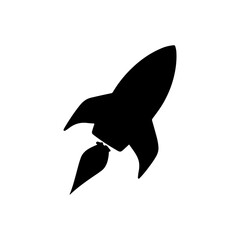 Black Rocket ship bottle sweater silhouette vector illustration on white background