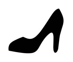 vector illustration of women's high heel shoes with trendy design. high heel icon