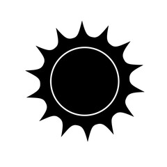 vector illustration of sun with trendy design