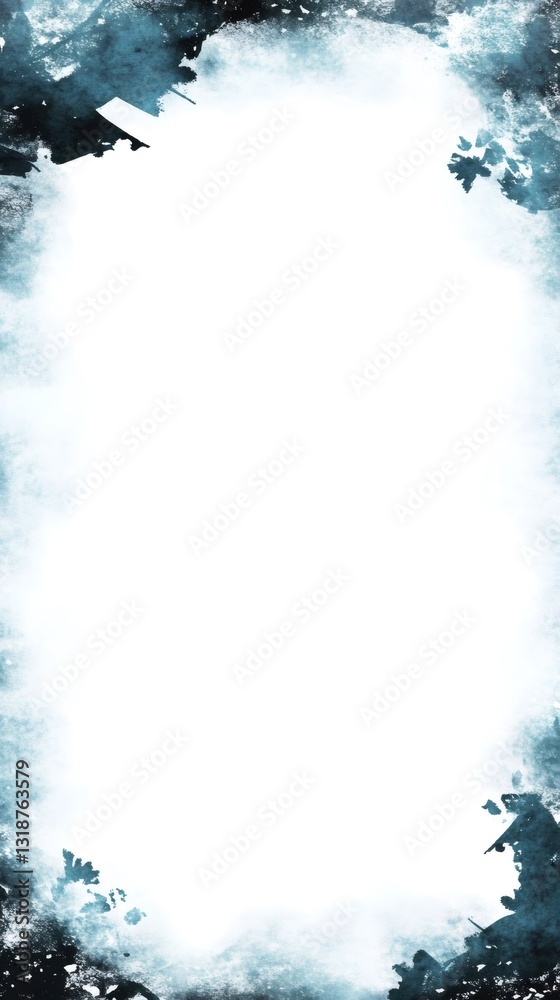 Poster abstract textured grunge border with negative space for text or image