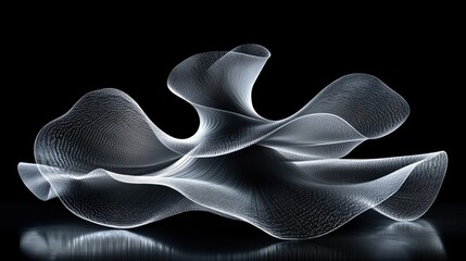 Abstract, flowing, organic form