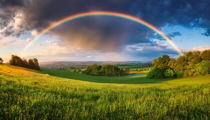 Fototapeta premium rainbow of natural scenery
