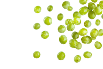 green grapes on transparent background