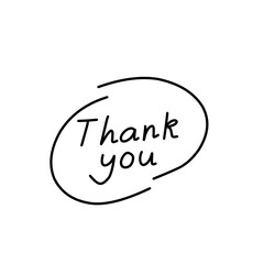 thank you hand drawn