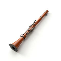 Naklejka premium 3D Bassoon isolated on a white background