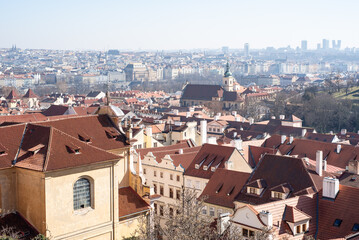 Fototapeta premium Cityscape view of Prague, capital city of Czech Republic