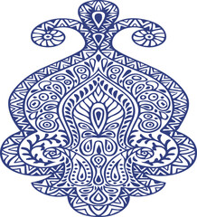 Beautiful flower art and mandala vector design