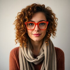 women with glasses, orange glasses, digital art, illustration, portrait, female, fashion, style, modern, contemporary, graphic, design, artwork, creative, artistic, visual, image, trendy, fashionable,