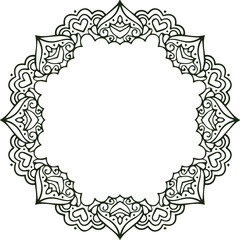 Beautiful flower art and mandala vector design