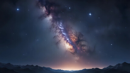 Fototapeta premium Night sky with stars in the galaxy