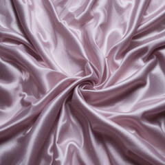 Obraz premium Smooth pink satin fabric in swirling folds, creating an elegant and sensual texture, evoking feeling of luxurious comfort and gentle grace