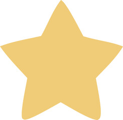 gold star isolated on white background