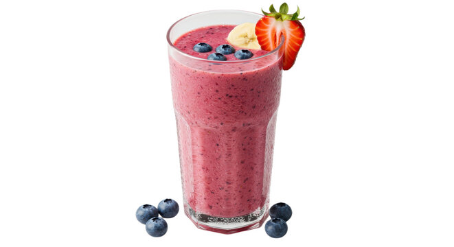 Refreshing Blueberry Banana Strawberry Smoothie for a Delicious Vitamin-Rich Breakfast