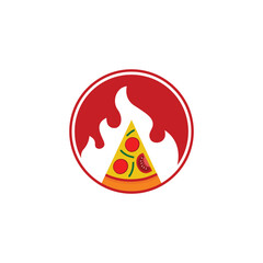 Hot Pizza logo design