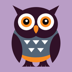 Owls vector textile stickers vector illustration 