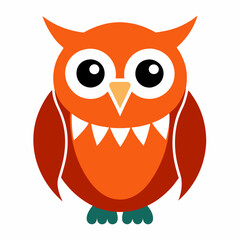 Owls vector textile stickers vector illustration 