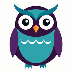 Owls vector textile stickers vector illustration 