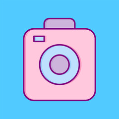 vector icon camera symbol flat design