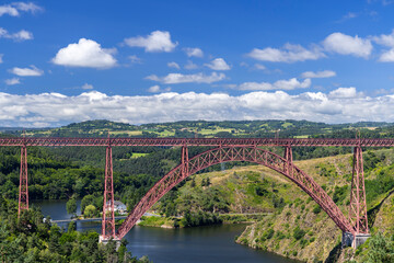 Garabit bridge (Viaduc de Garabit), Cantal, Auvergne-Rhone-Alpes, France