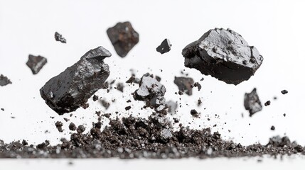 Crumbling dark chocolate