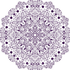 Beautiful flower art and mandala vector design