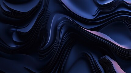 Fototapeta premium Abstract Dark Blue Waves