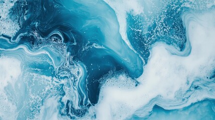 Obraz premium Abstract Blue and White Swirls