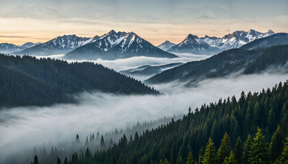 Le paysage montagneux