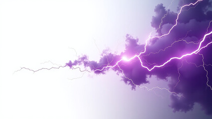 electricity appears vibrant purple hues stark white backdrop striking visual