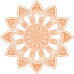 Beautiful flower art and mandala vector design