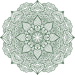 Fototapeta premium Beautiful flower art and mandala vector design