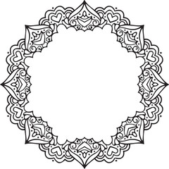 Beautiful flower art and mandala vector design