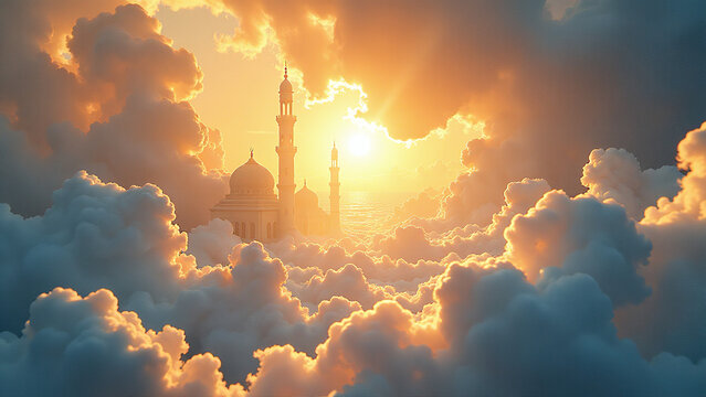 translate isra miraj heavenly greeting card