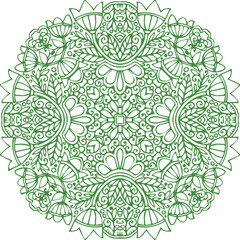 Beautiful flower art and mandala vector design