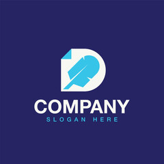 Document Quill Abstratct Logo Design
