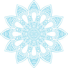 Beautiful flower art and mandala vector design