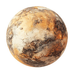 Fototapeta premium Rocky planet texture PNG