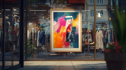 Fashion Mockup Fashion Perspective Boutique Poster
